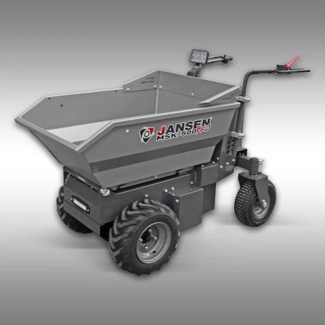 Jansen Motorschubkarre MSK-500 pro, 1000 Watt Elektromotor, Minidumper