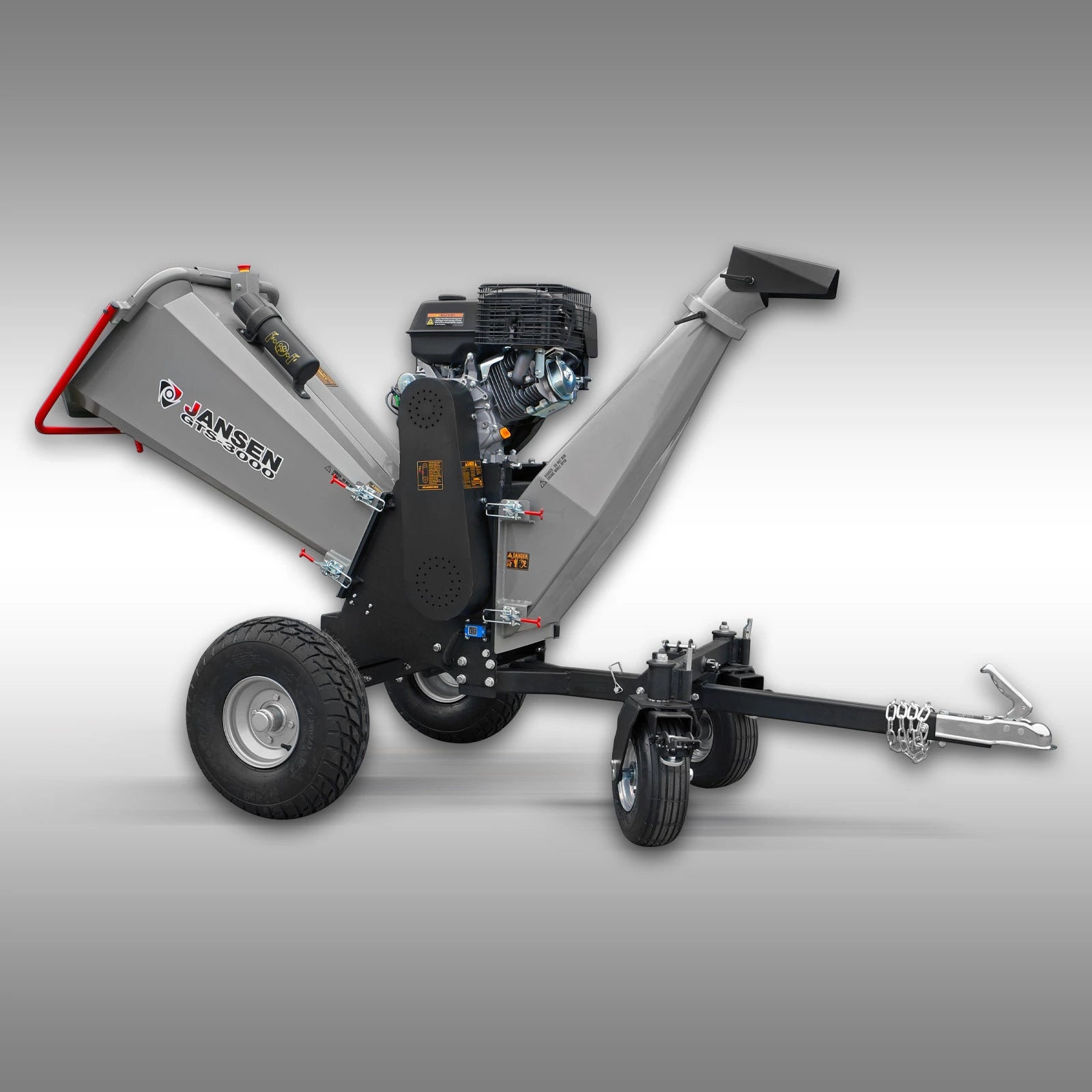 Jansen Schredder GTS-3000, Gartenschredder, Gartenhäcksler, 15 PS
