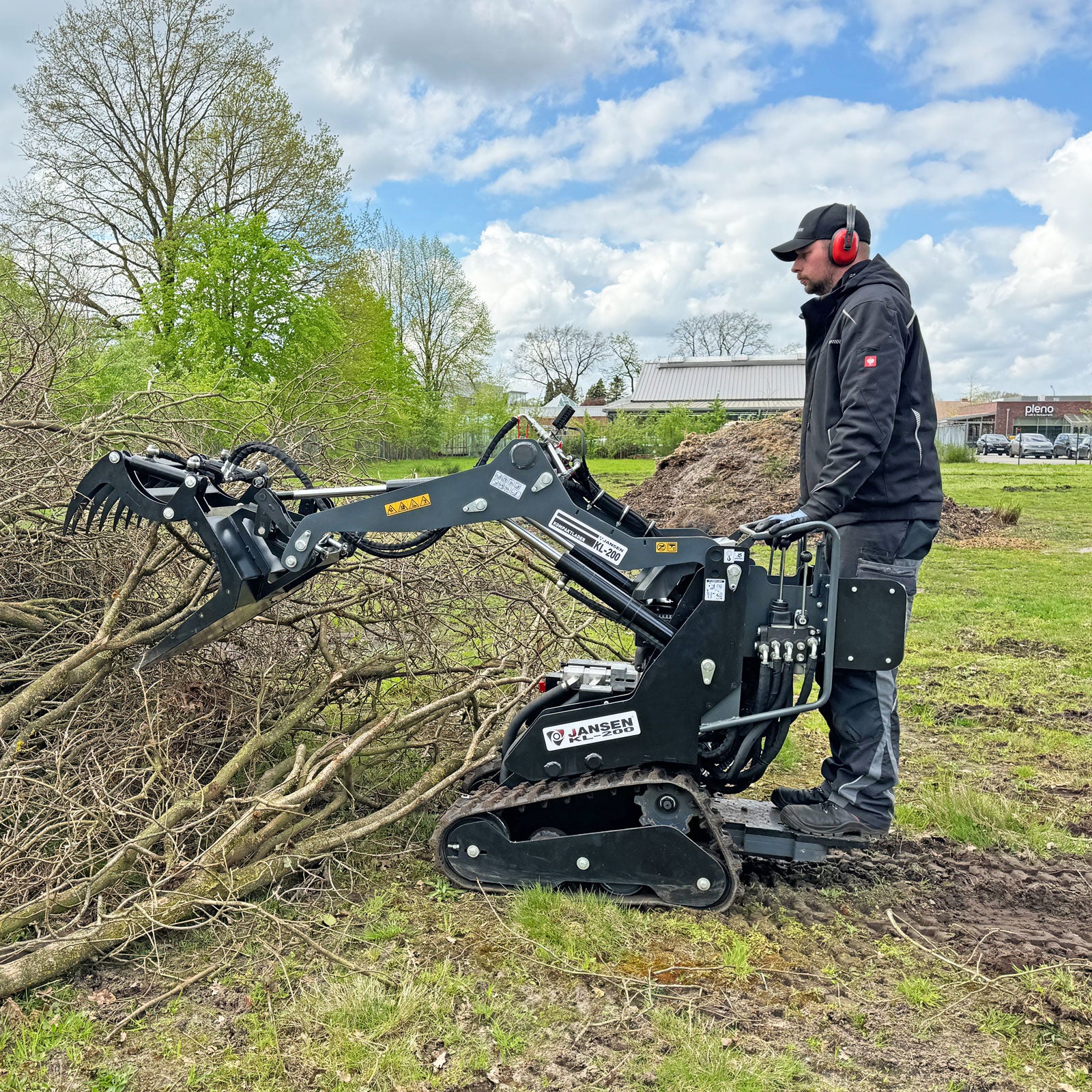 Greifschaufel für Kompaktlader Jansen KL-200, Skid Steer, Silageschaufel