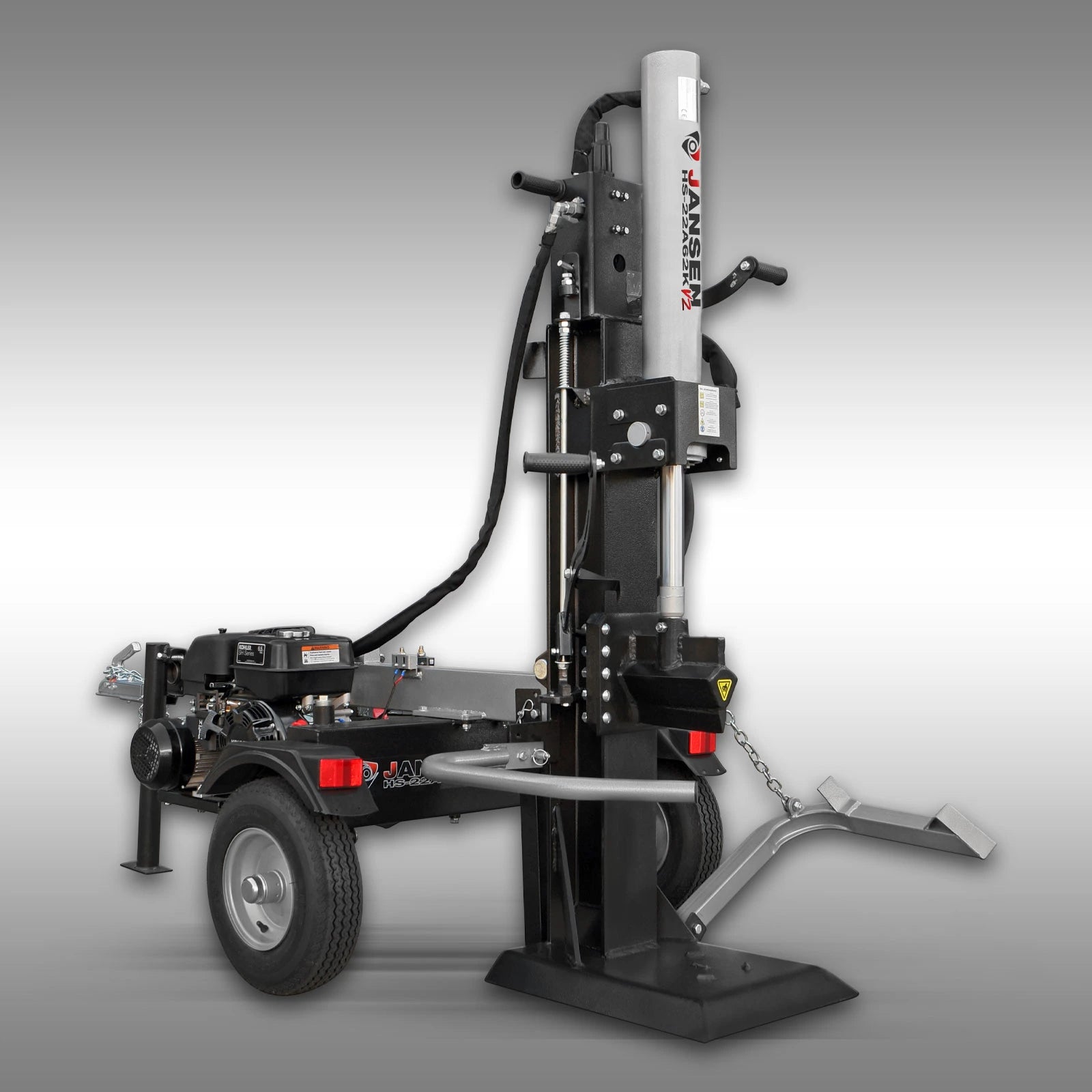 Jansen Holzspalter HS-22A62K-V2, KOMBI, Benzin+Elektro, 22 t, stehend