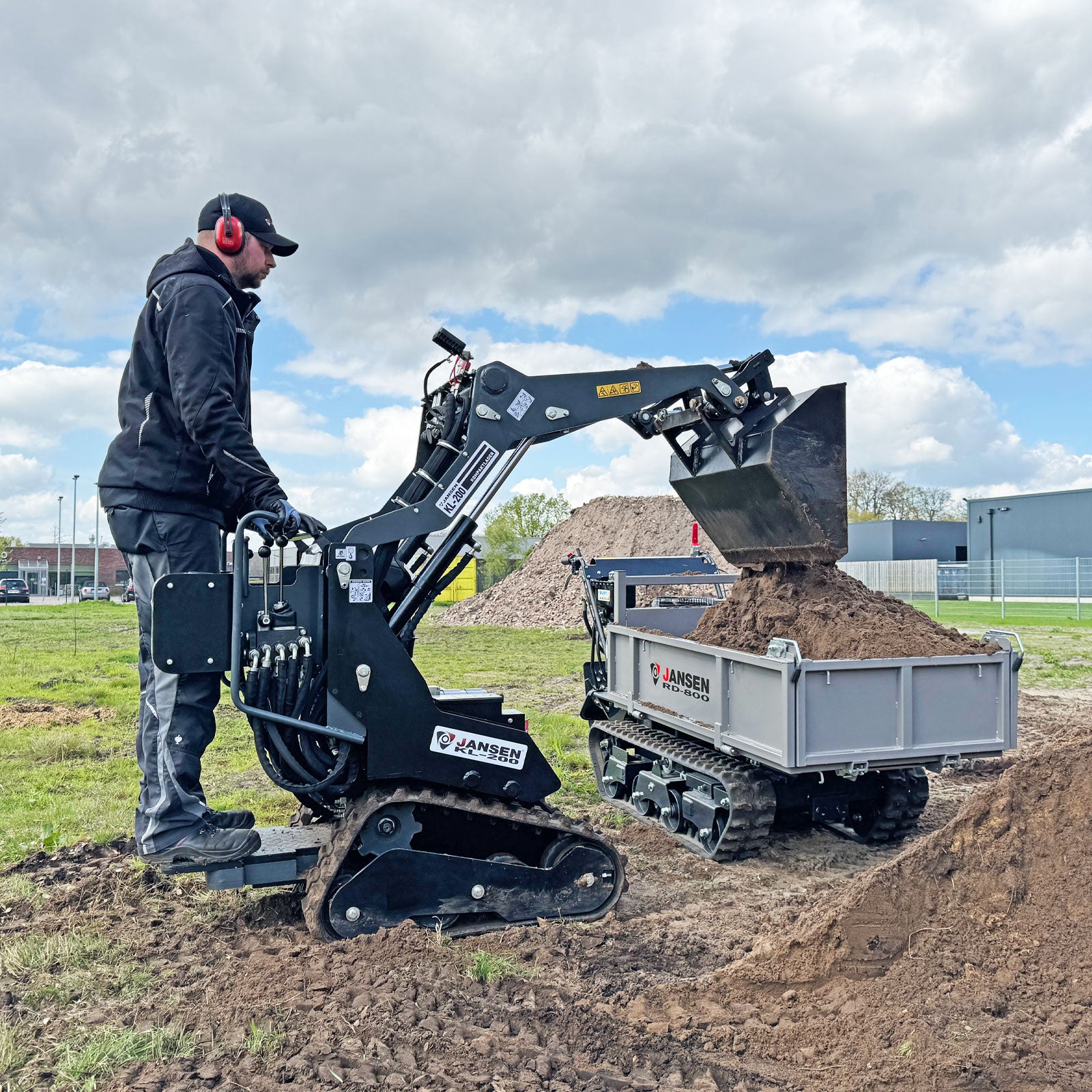 Jansen Kompaktlader KL-200, Stand-On Skid Steer, Multilader, Raupen