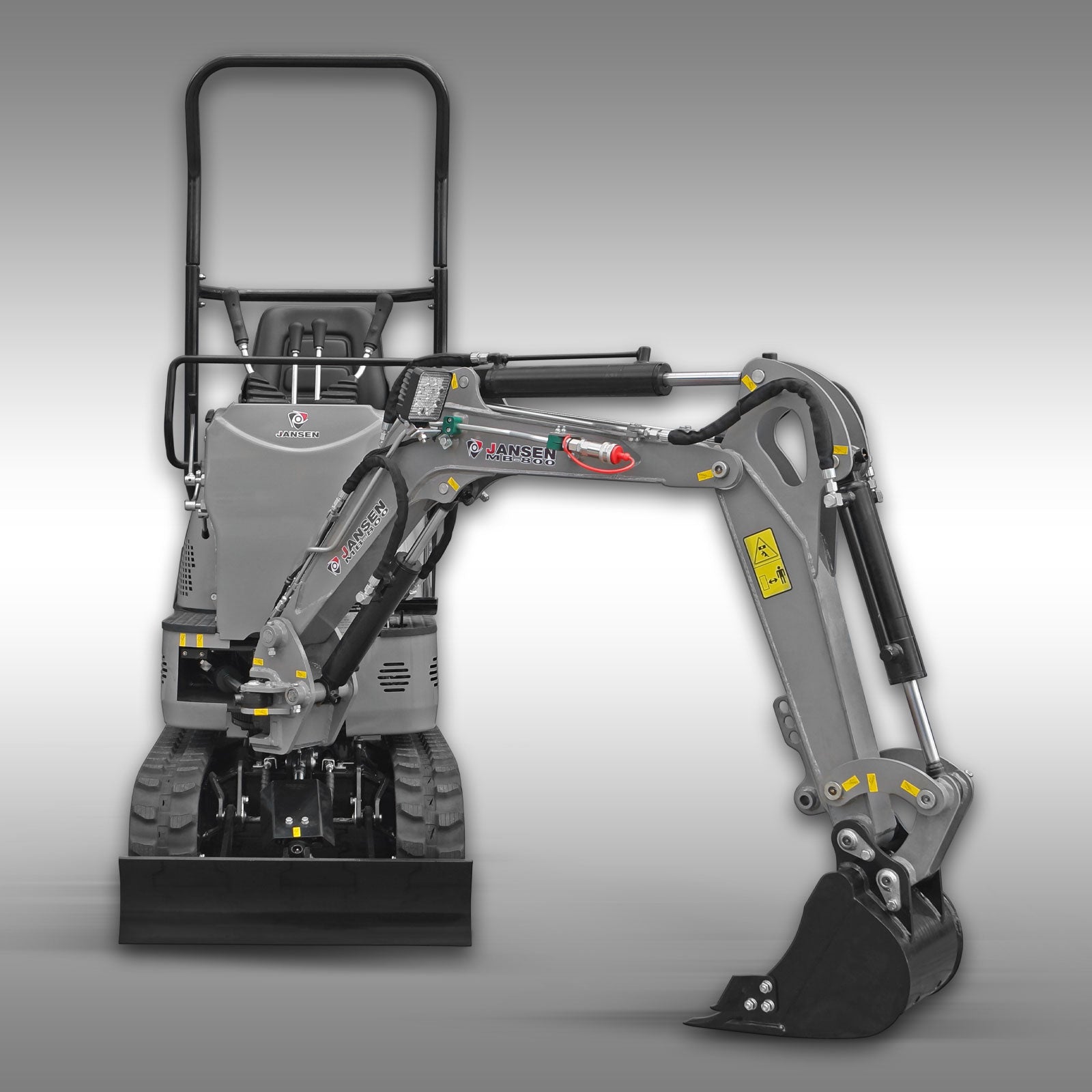 Minibagger Jansen MB-800, Kompaktbagger, Benzin, Komplett-Set