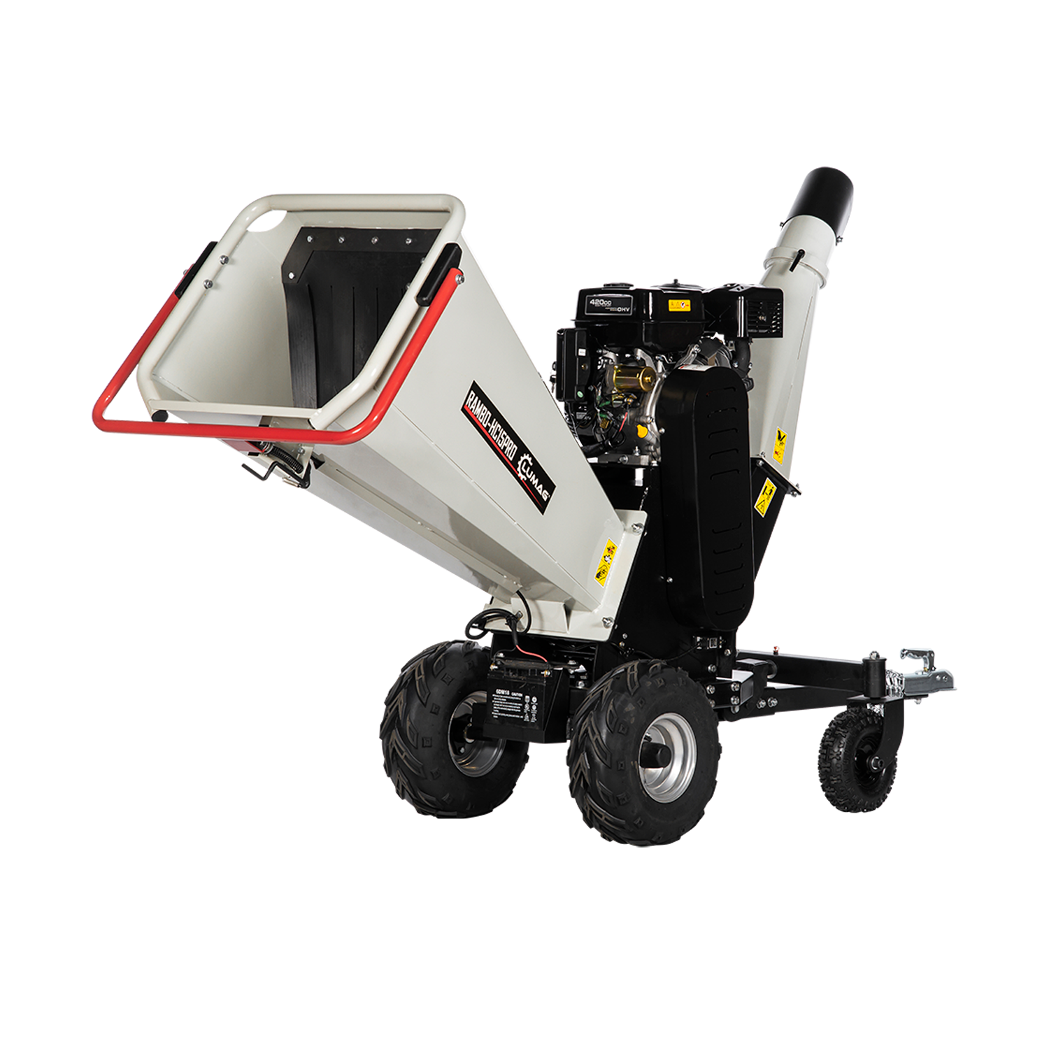 Lumag Benzin Trommelhäcksler RAMBO-HC15PRO (Pendelachse)