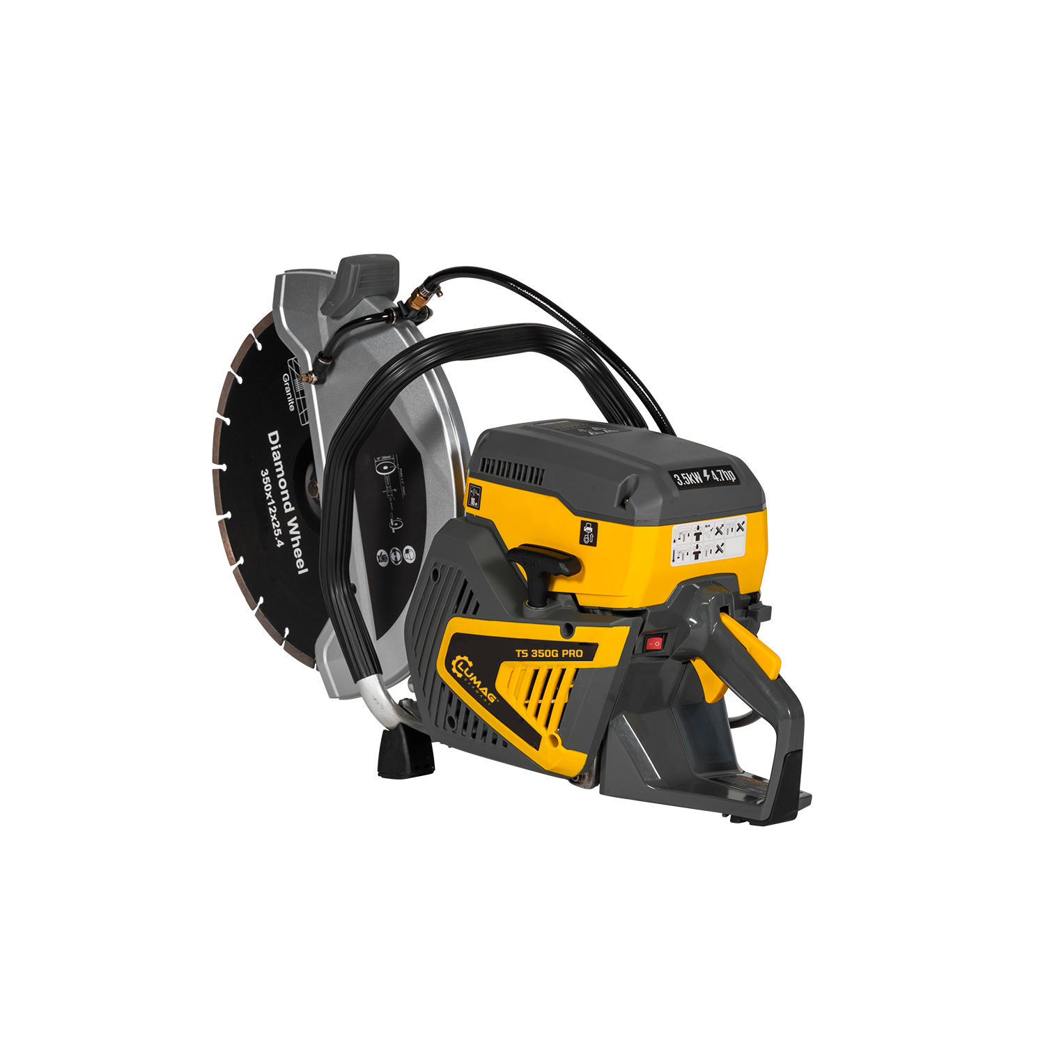 Lumag Handgeführter Benzin-Trennschneider TS 350G-PRO