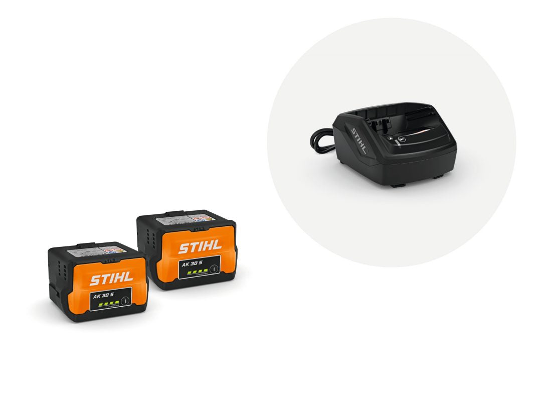 Stihl Starter Set mit einem oder zwei Akkus AK 30 S und Ladegerät AL 101
