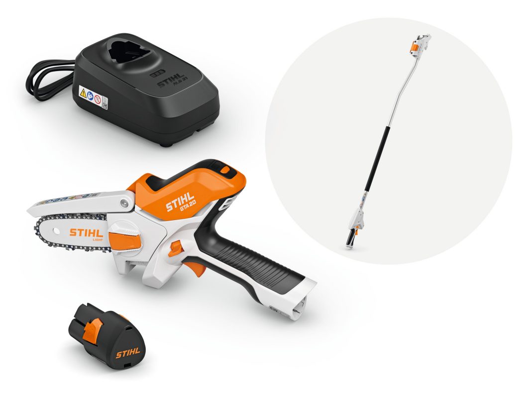 Stihl GTA 20 Akku-Gehölzschneider mit Akku AS 2, Ladegerät ALS 31 und Verlängerung