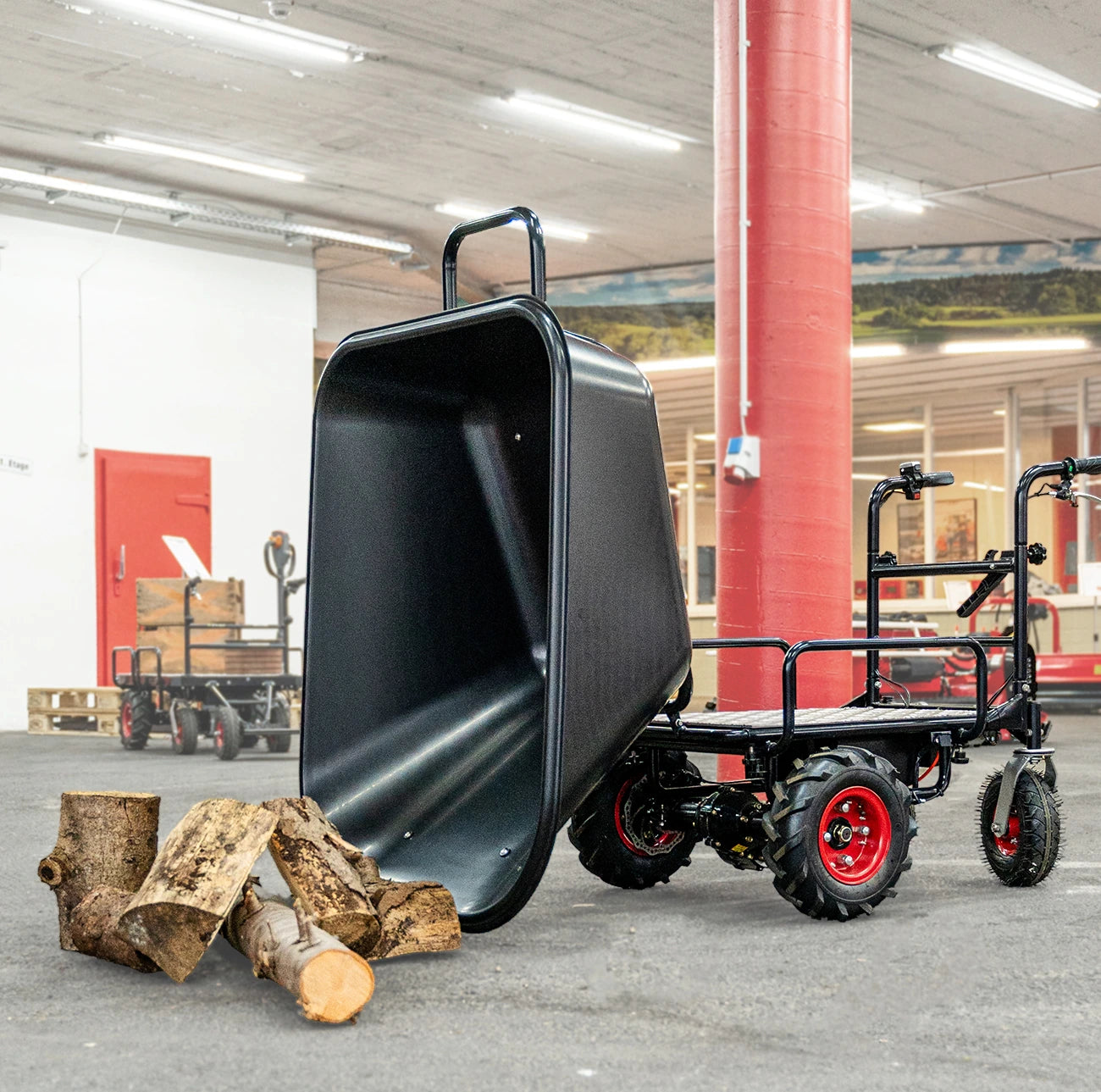 Wematik elektrische Schubkarre Regina mit Rückwärtsgang