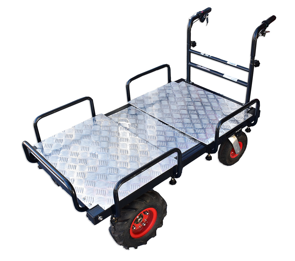 Wematik elektrische Schubkarre Edmonton Plus mit Rückwärtsgang, Motorschubkarre, Transportkarre