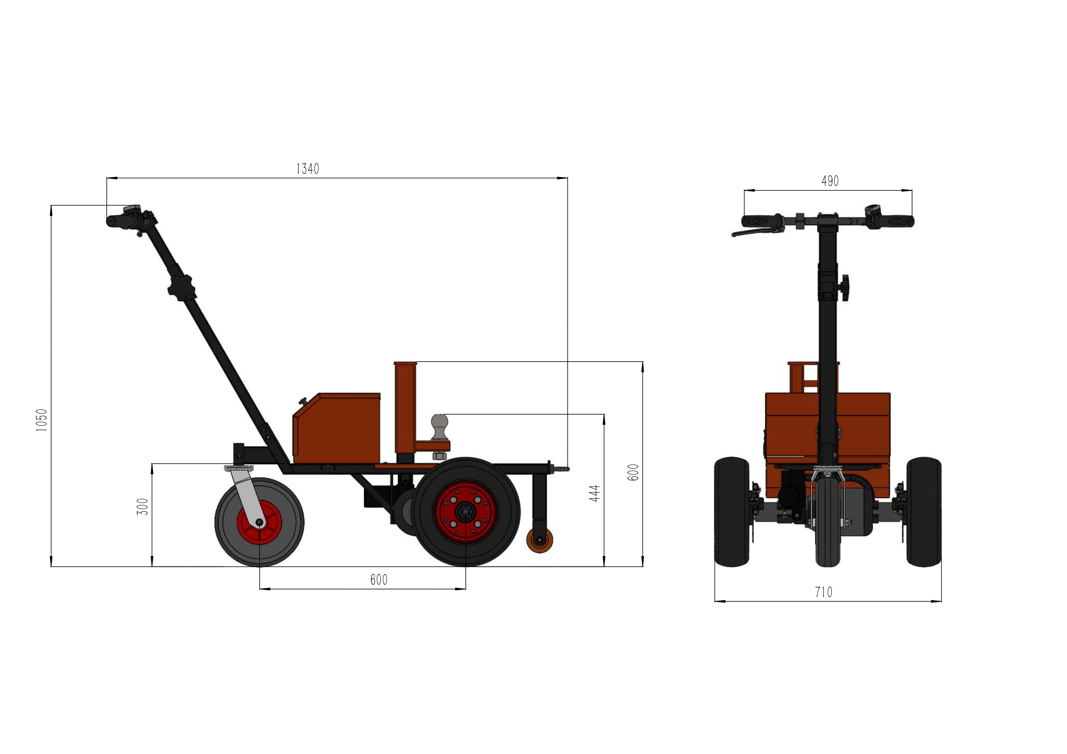 Wematik elektrische Rangierhilfe Brantford, Rangierhilfe für Anhänger