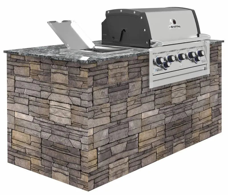 Broil King Imperial 590 PRO Built-In Gasgrill mit Drehspieß + Seitenbrenner