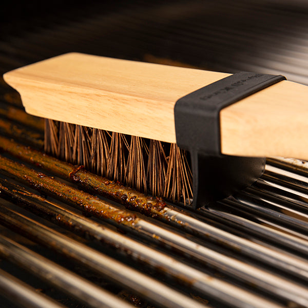 Broil King Holz Grillbürste 51cm mit Palmyra Borsten und Spritzschutz